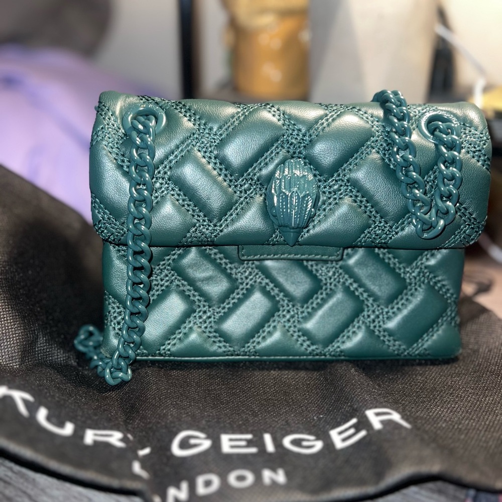Kurt Geiger Mini Kensington Drench Quilted Leather Shoulder Bag